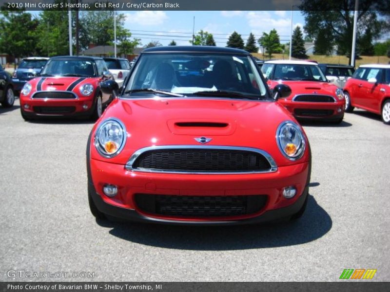 Chili Red / Grey/Carbon Black 2010 Mini Cooper S Hardtop