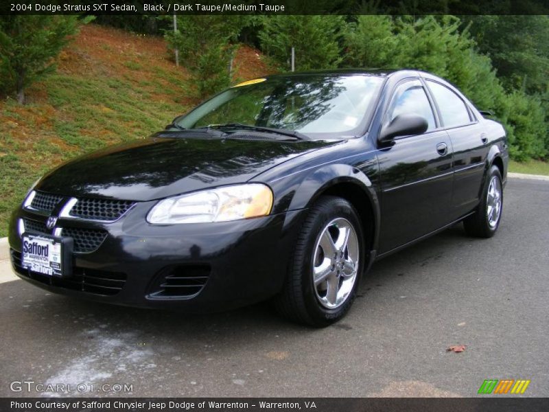 Black / Dark Taupe/Medium Taupe 2004 Dodge Stratus SXT Sedan