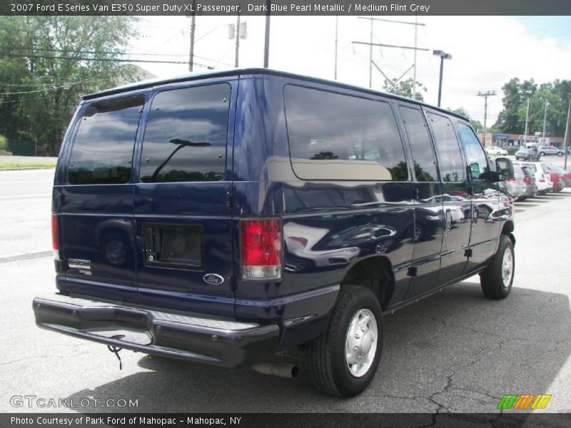 Dark Blue Pearl Metallic / Medium Flint Grey 2007 Ford E Series Van E350 Super Duty XL Passenger