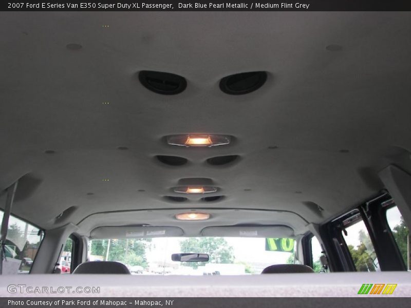 Dark Blue Pearl Metallic / Medium Flint Grey 2007 Ford E Series Van E350 Super Duty XL Passenger