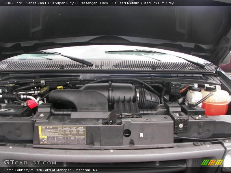 Dark Blue Pearl Metallic / Medium Flint Grey 2007 Ford E Series Van E350 Super Duty XL Passenger
