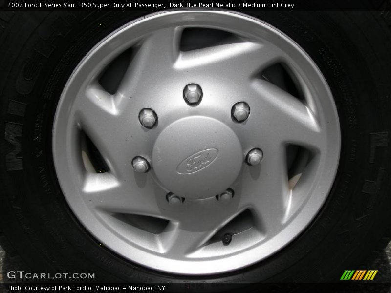 Dark Blue Pearl Metallic / Medium Flint Grey 2007 Ford E Series Van E350 Super Duty XL Passenger