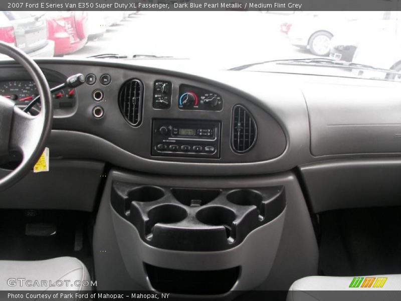 Dark Blue Pearl Metallic / Medium Flint Grey 2007 Ford E Series Van E350 Super Duty XL Passenger
