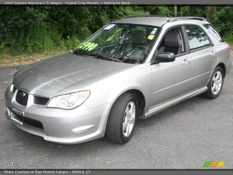 Crystal Gray Metallic / Anthracite Black 2007 Subaru Impreza 2.5i Wagon