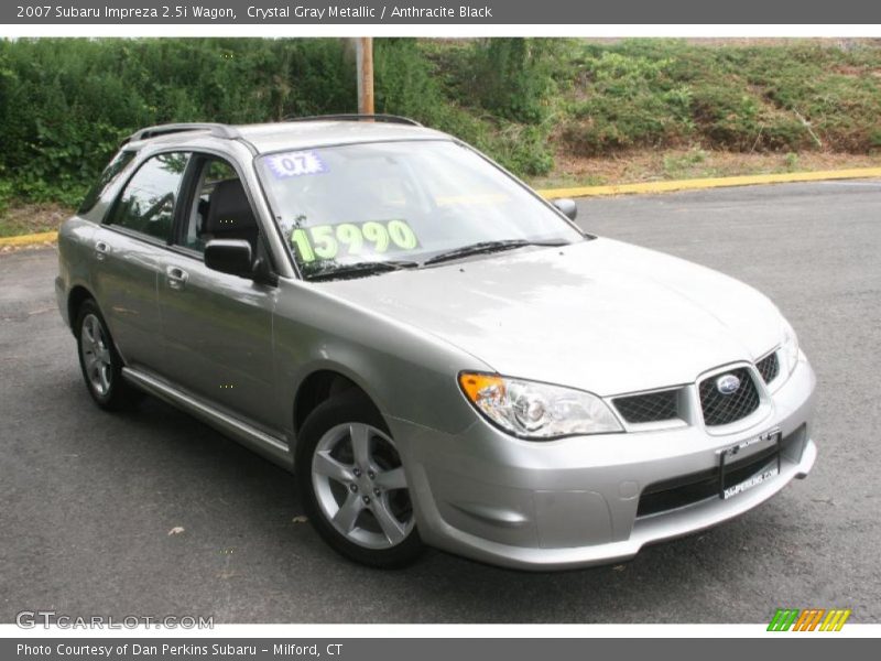 Crystal Gray Metallic / Anthracite Black 2007 Subaru Impreza 2.5i Wagon