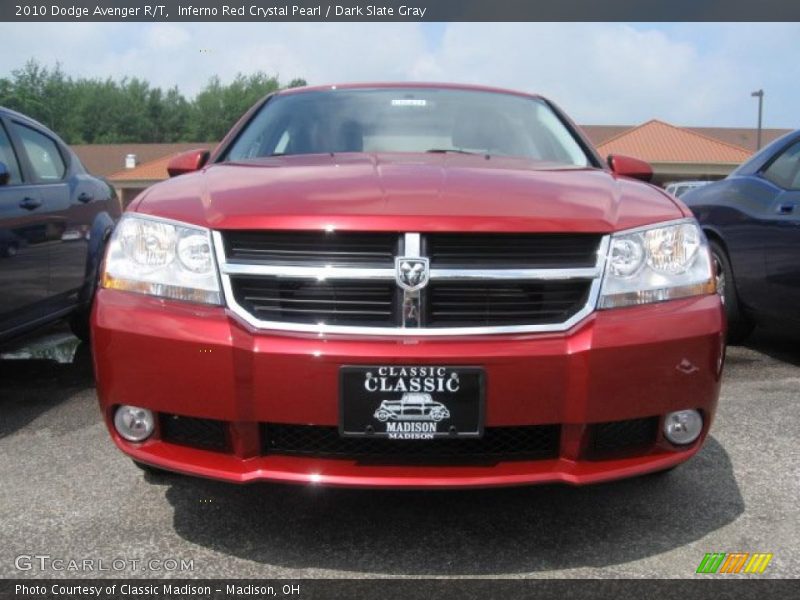 Inferno Red Crystal Pearl / Dark Slate Gray 2010 Dodge Avenger R/T