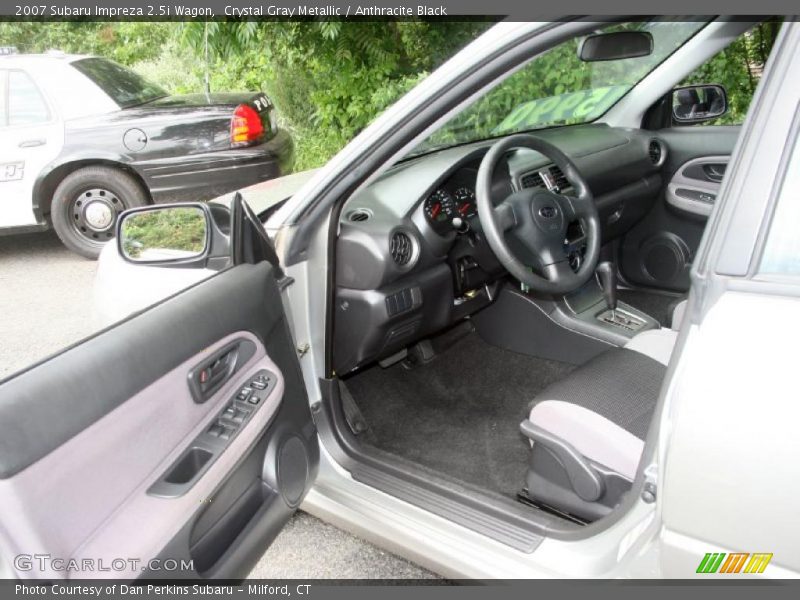 Crystal Gray Metallic / Anthracite Black 2007 Subaru Impreza 2.5i Wagon