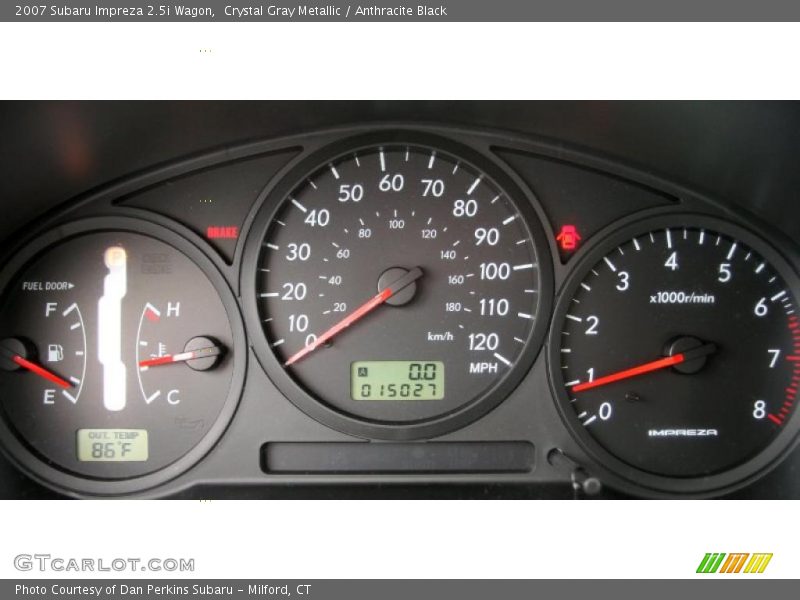 Crystal Gray Metallic / Anthracite Black 2007 Subaru Impreza 2.5i Wagon