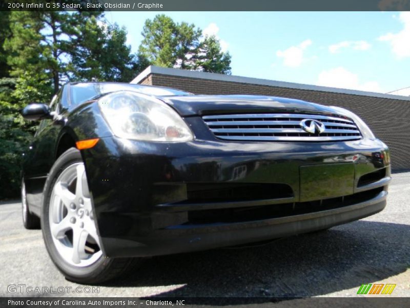 Black Obsidian / Graphite 2004 Infiniti G 35 Sedan
