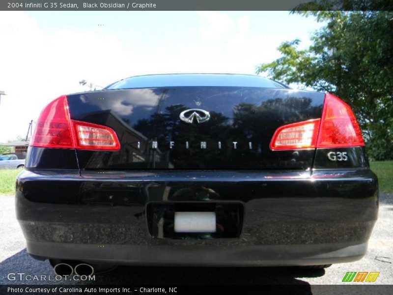 Black Obsidian / Graphite 2004 Infiniti G 35 Sedan