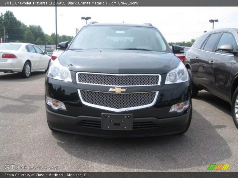 Black Granite Metallic / Light Gray/Ebony 2011 Chevrolet Traverse LTZ AWD
