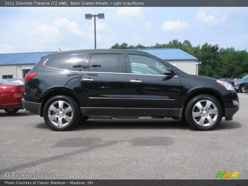 Black Granite Metallic / Light Gray/Ebony 2011 Chevrolet Traverse LTZ AWD