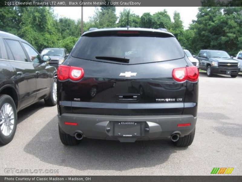 Black Granite Metallic / Light Gray/Ebony 2011 Chevrolet Traverse LTZ AWD