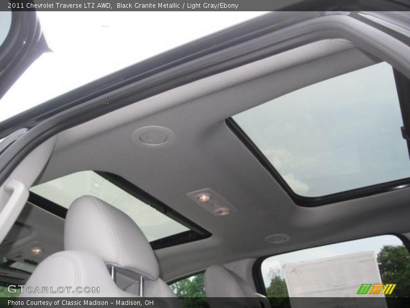 Black Granite Metallic / Light Gray/Ebony 2011 Chevrolet Traverse LTZ AWD
