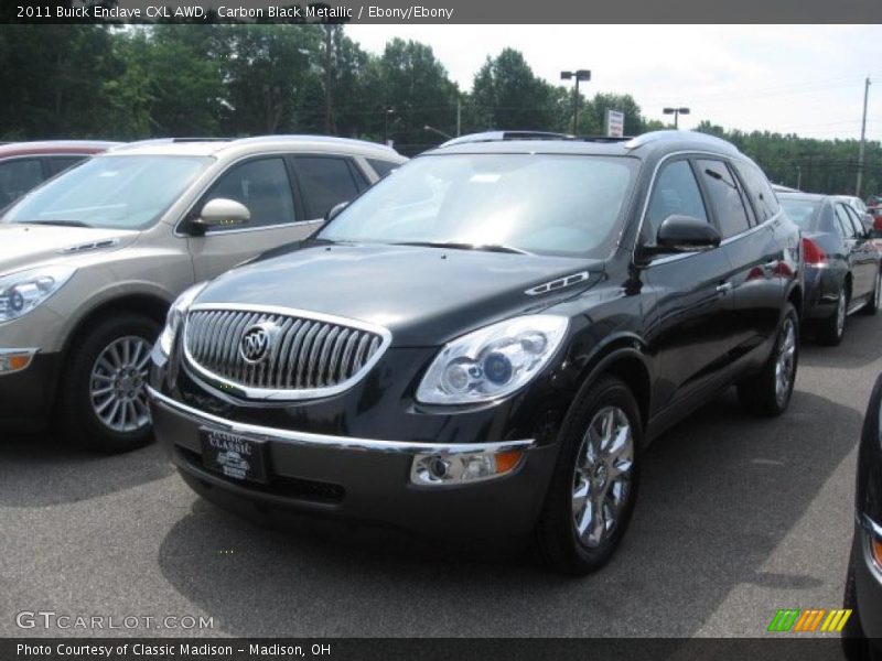 Carbon Black Metallic / Ebony/Ebony 2011 Buick Enclave CXL AWD