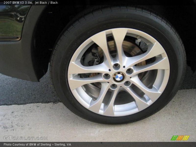 Jet Black / Black 2007 BMW X3 3.0si