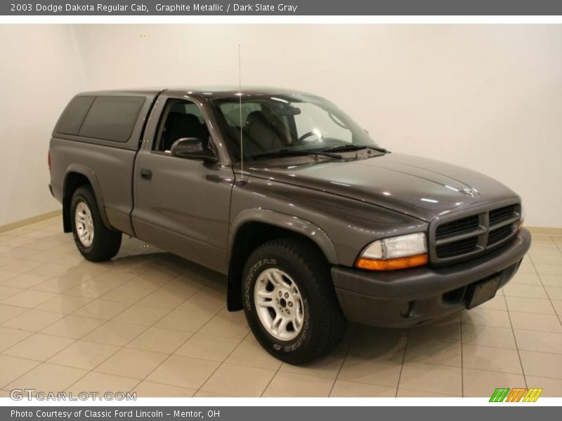 Graphite Metallic / Dark Slate Gray 2003 Dodge Dakota Regular Cab