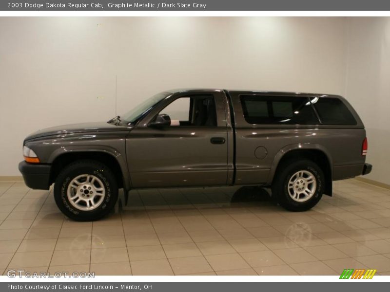 Graphite Metallic / Dark Slate Gray 2003 Dodge Dakota Regular Cab