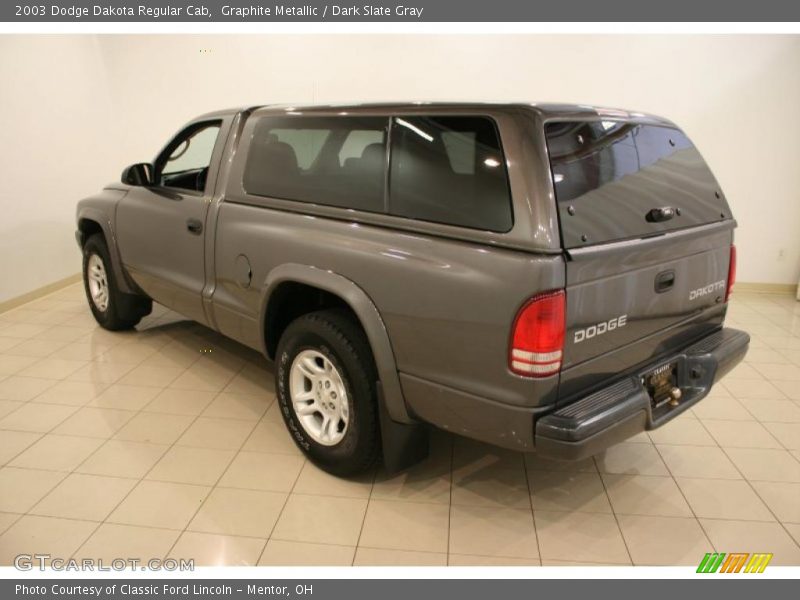 Graphite Metallic / Dark Slate Gray 2003 Dodge Dakota Regular Cab