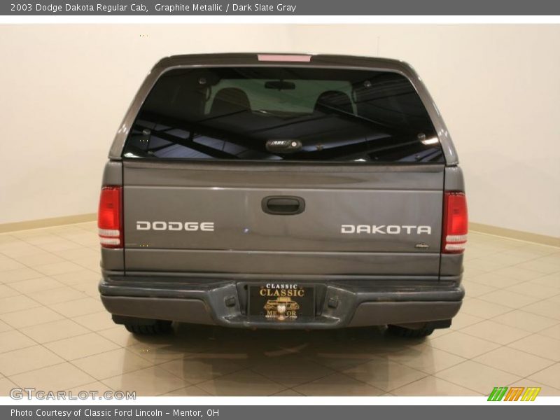 Graphite Metallic / Dark Slate Gray 2003 Dodge Dakota Regular Cab