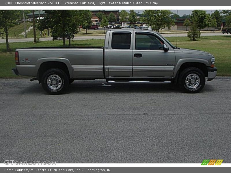 Light Pewter Metallic / Medium Gray 2000 Chevrolet Silverado 2500 LS Extended Cab 4x4