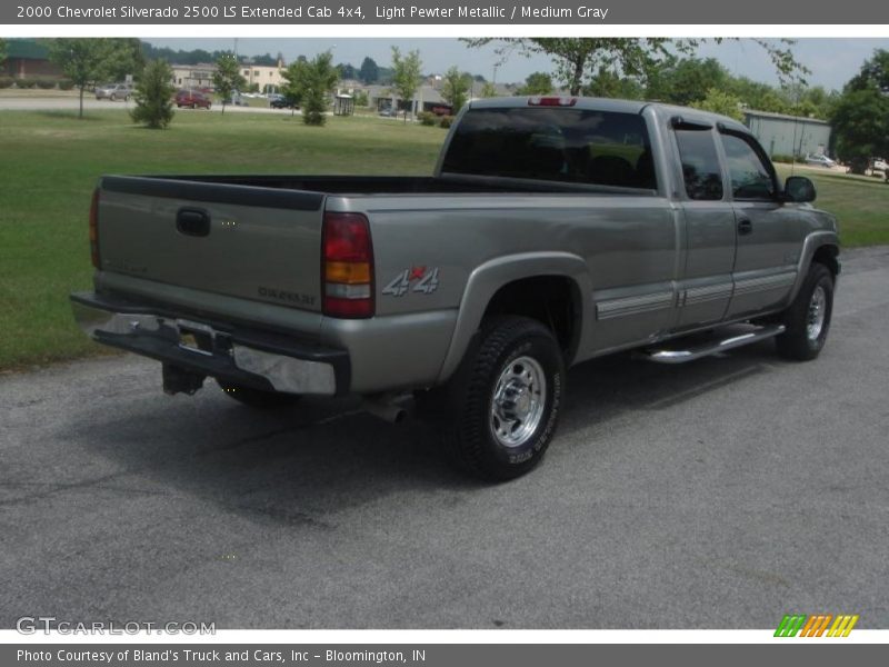 Light Pewter Metallic / Medium Gray 2000 Chevrolet Silverado 2500 LS Extended Cab 4x4