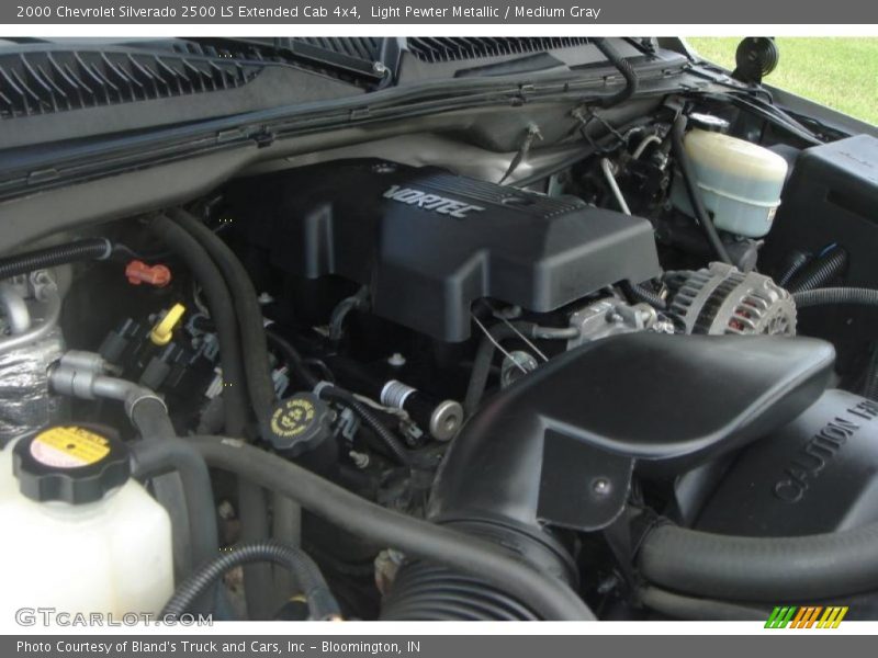 Light Pewter Metallic / Medium Gray 2000 Chevrolet Silverado 2500 LS Extended Cab 4x4