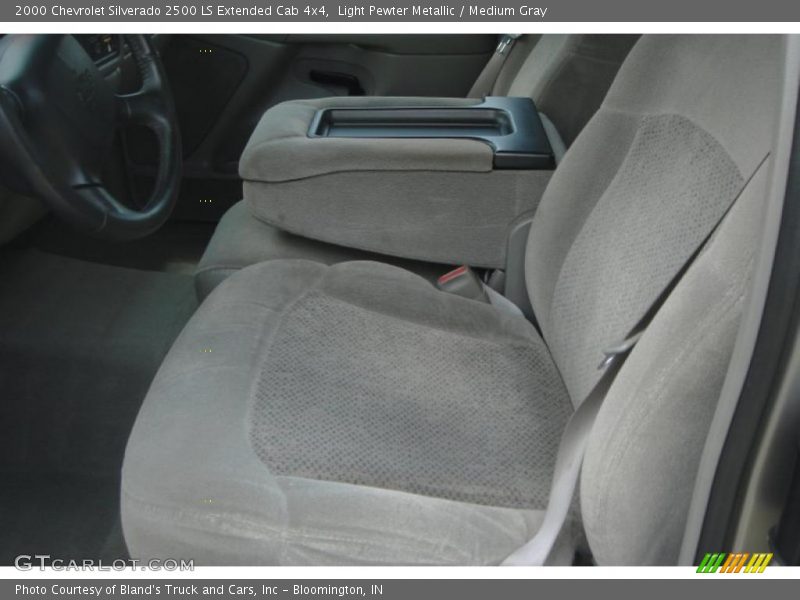 Light Pewter Metallic / Medium Gray 2000 Chevrolet Silverado 2500 LS Extended Cab 4x4