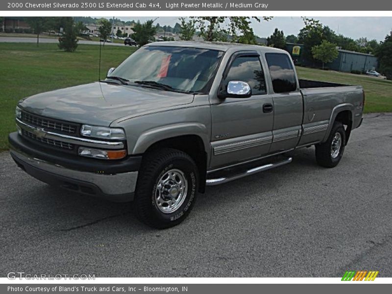 Light Pewter Metallic / Medium Gray 2000 Chevrolet Silverado 2500 LS Extended Cab 4x4