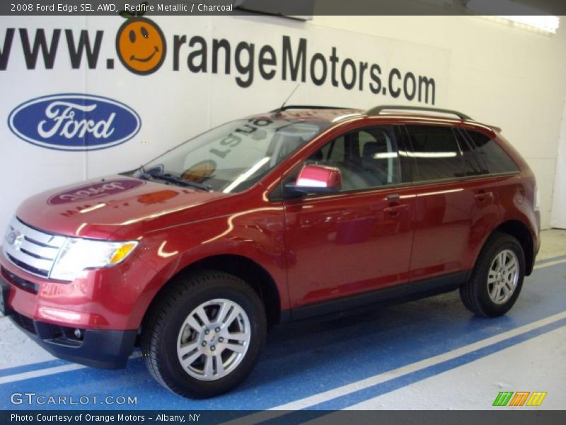 Redfire Metallic / Charcoal 2008 Ford Edge SEL AWD