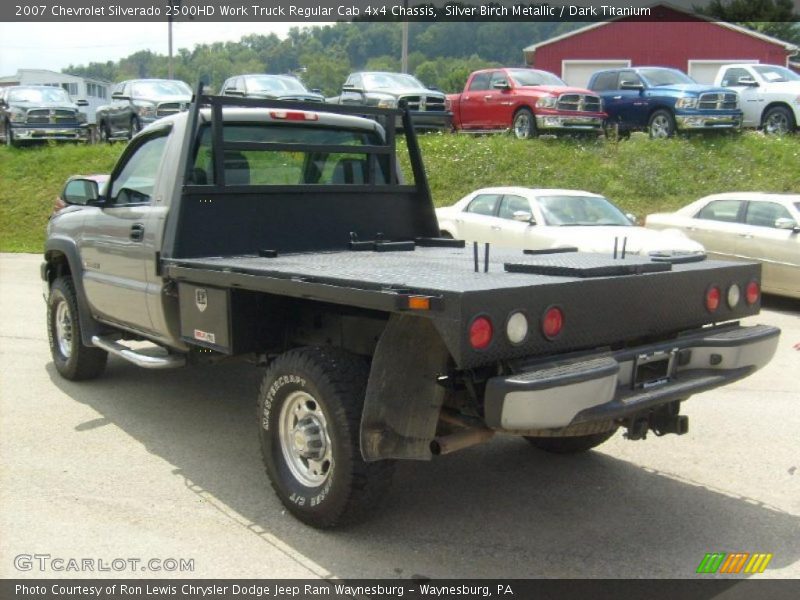 Silver Birch Metallic / Dark Titanium 2007 Chevrolet Silverado 2500HD Work Truck Regular Cab 4x4 Chassis