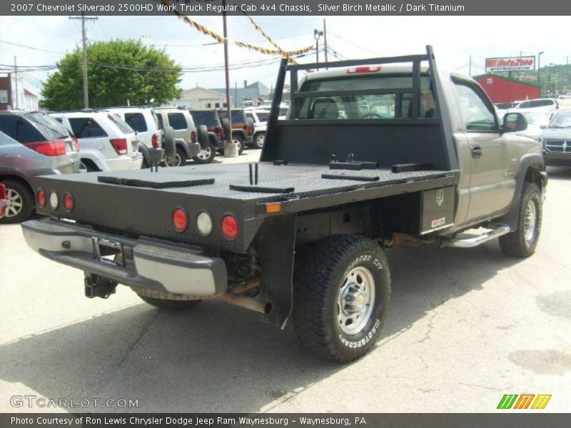 Silver Birch Metallic / Dark Titanium 2007 Chevrolet Silverado 2500HD Work Truck Regular Cab 4x4 Chassis