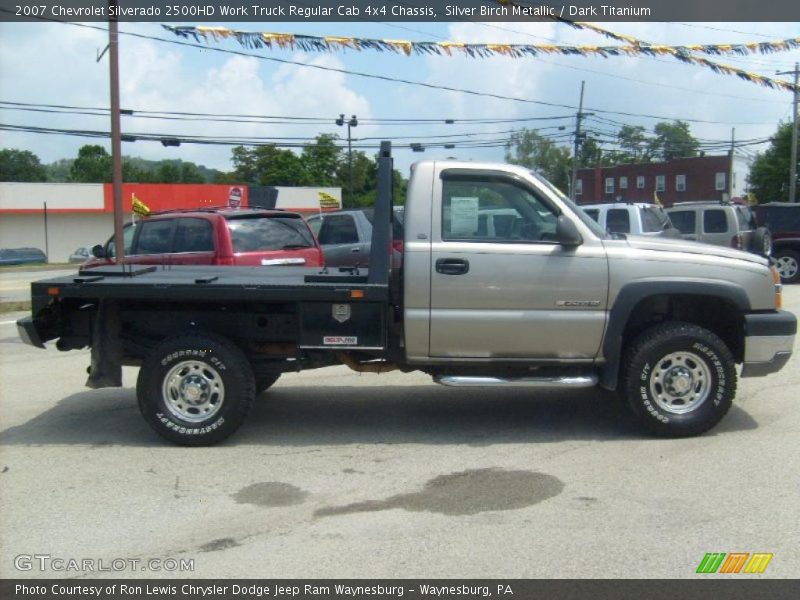 Silver Birch Metallic / Dark Titanium 2007 Chevrolet Silverado 2500HD Work Truck Regular Cab 4x4 Chassis