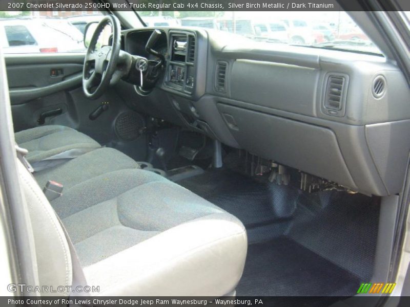 Silver Birch Metallic / Dark Titanium 2007 Chevrolet Silverado 2500HD Work Truck Regular Cab 4x4 Chassis