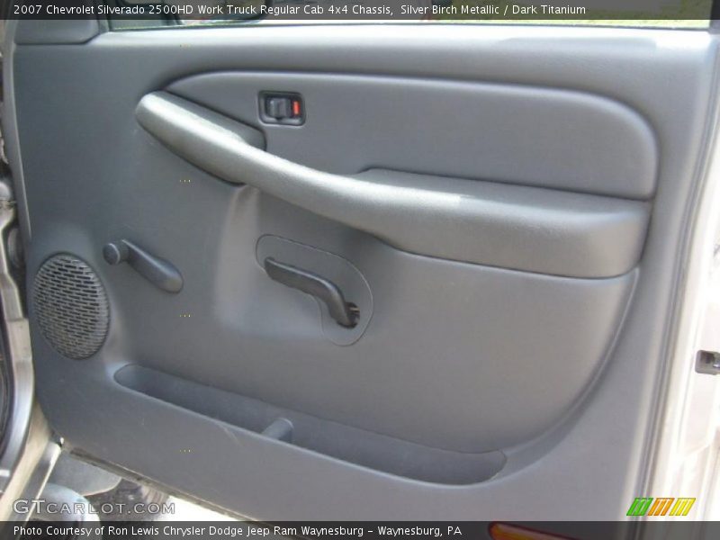 Silver Birch Metallic / Dark Titanium 2007 Chevrolet Silverado 2500HD Work Truck Regular Cab 4x4 Chassis