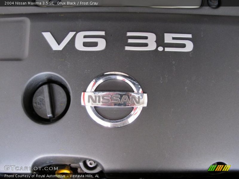 Onyx Black / Frost Gray 2004 Nissan Maxima 3.5 SE