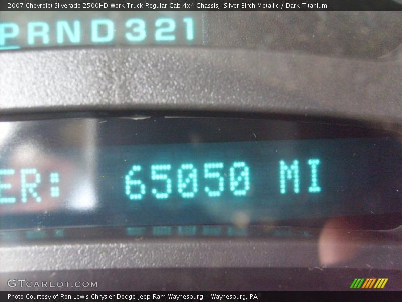 Silver Birch Metallic / Dark Titanium 2007 Chevrolet Silverado 2500HD Work Truck Regular Cab 4x4 Chassis