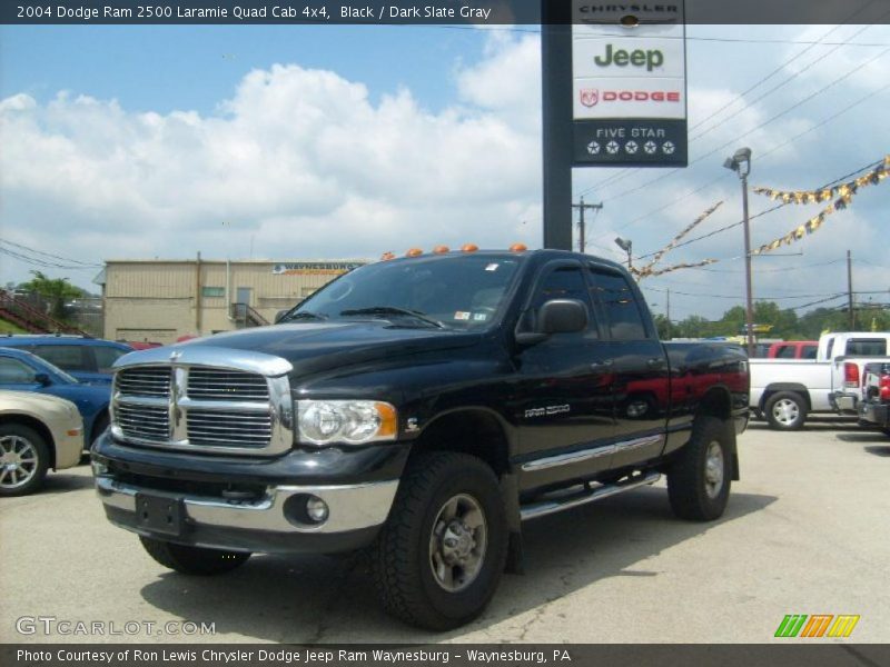 Black / Dark Slate Gray 2004 Dodge Ram 2500 Laramie Quad Cab 4x4
