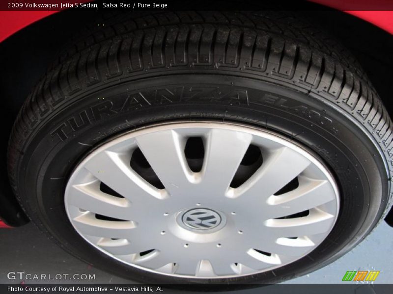 Salsa Red / Pure Beige 2009 Volkswagen Jetta S Sedan
