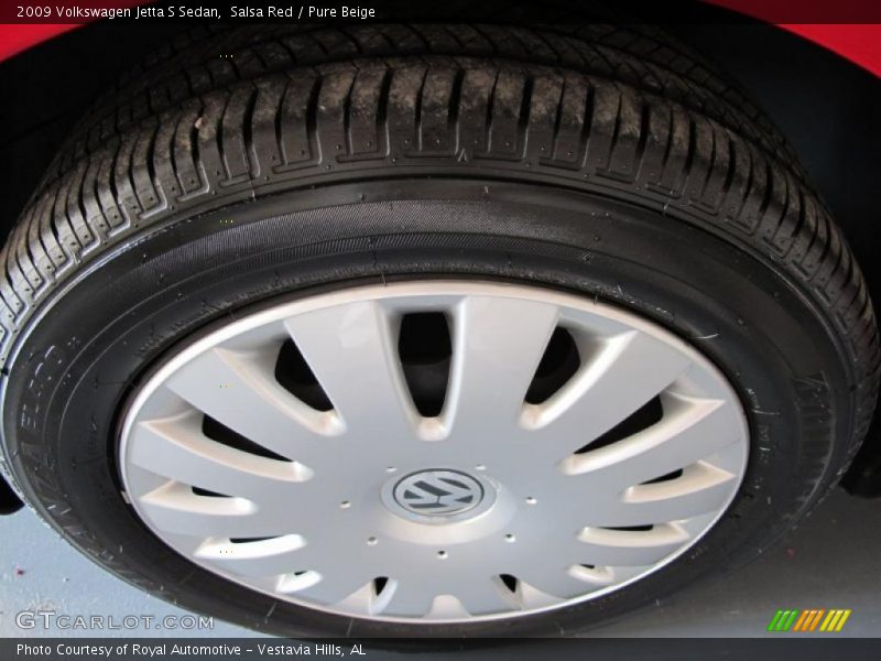Salsa Red / Pure Beige 2009 Volkswagen Jetta S Sedan