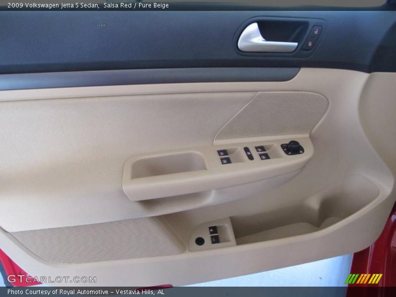 Salsa Red / Pure Beige 2009 Volkswagen Jetta S Sedan
