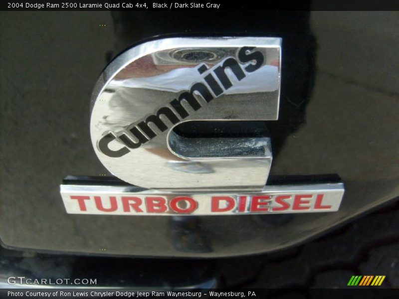 Black / Dark Slate Gray 2004 Dodge Ram 2500 Laramie Quad Cab 4x4