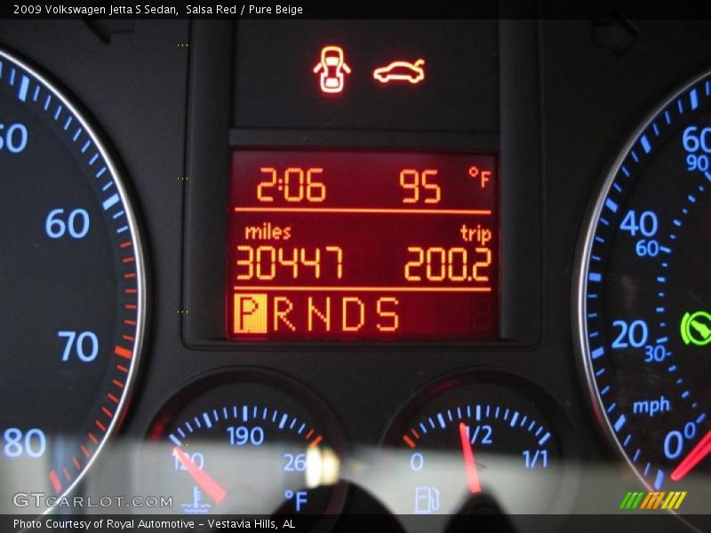 Salsa Red / Pure Beige 2009 Volkswagen Jetta S Sedan