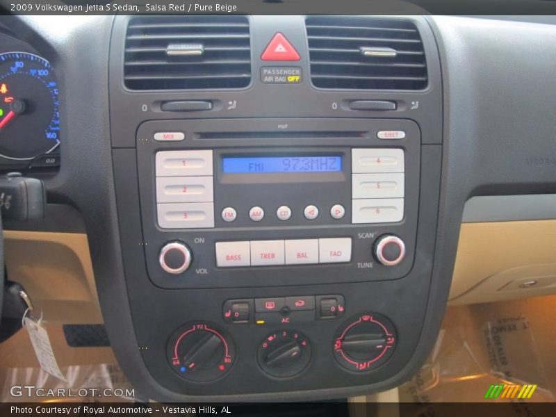 Salsa Red / Pure Beige 2009 Volkswagen Jetta S Sedan