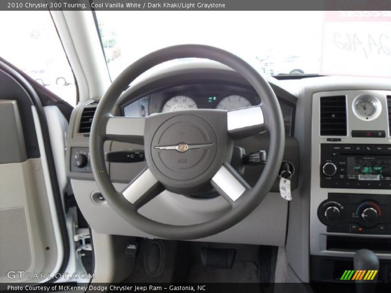Cool Vanilla White / Dark Khaki/Light Graystone 2010 Chrysler 300 Touring