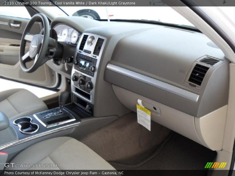 Cool Vanilla White / Dark Khaki/Light Graystone 2010 Chrysler 300 Touring
