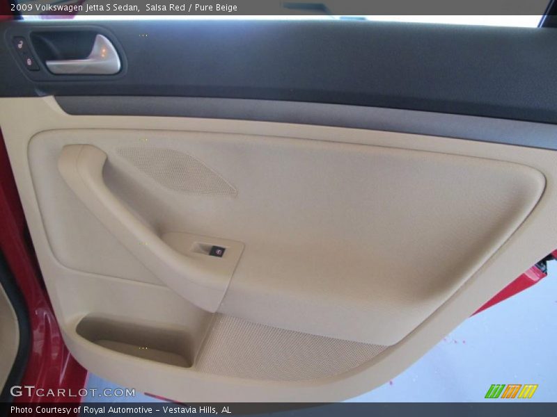 Salsa Red / Pure Beige 2009 Volkswagen Jetta S Sedan