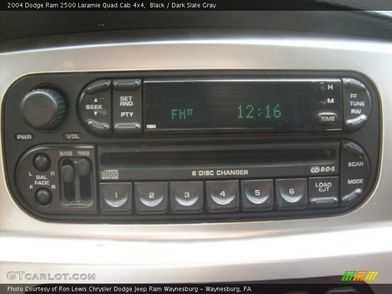 Black / Dark Slate Gray 2004 Dodge Ram 2500 Laramie Quad Cab 4x4