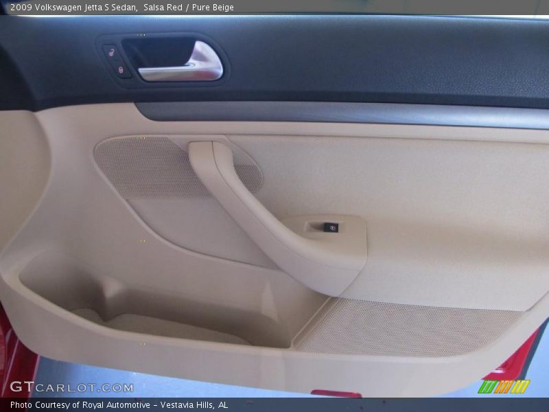Salsa Red / Pure Beige 2009 Volkswagen Jetta S Sedan