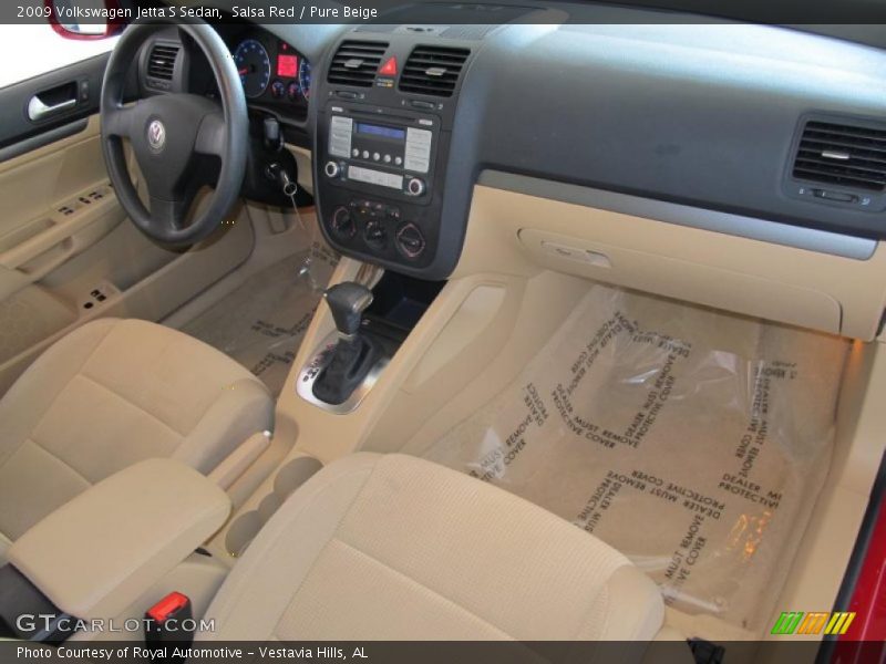 Salsa Red / Pure Beige 2009 Volkswagen Jetta S Sedan